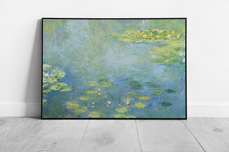 Claude Monet Waterlilies reproduction Wall Art Print Framed Picture print Ready to Hang