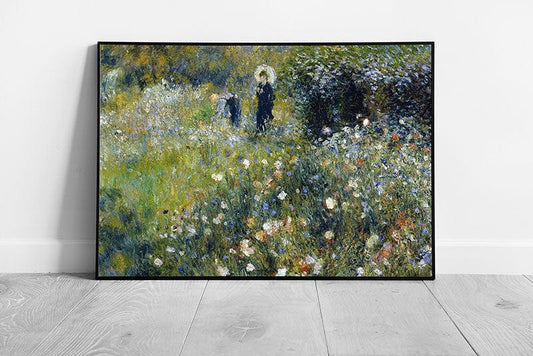 Pierre-Auguste Renoir Femme avec parasol dans un jardin Wall Art Print Framed Picture print