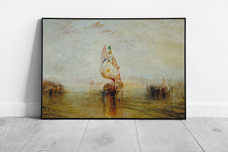 Joseph Mallord William Turner Sun of Venice Going to Sea Reproduction Wall Art Print Framed Picture print