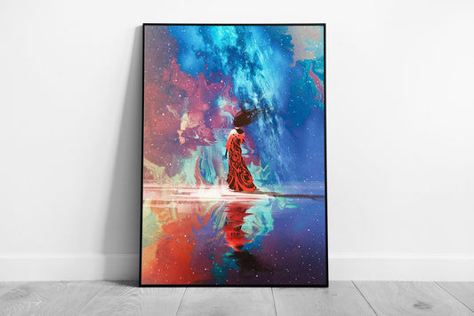 Print on Paper Walking On Water Wall Art Ready To Hang Print Framed Picture print